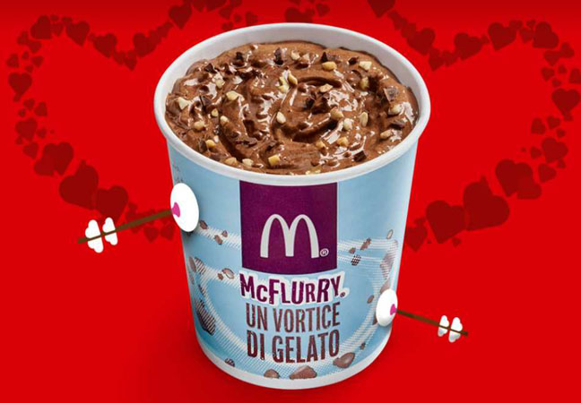 mcdonald's mcflurry san valentino