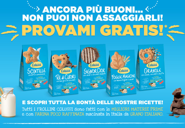 provami gratis biscotti colussi